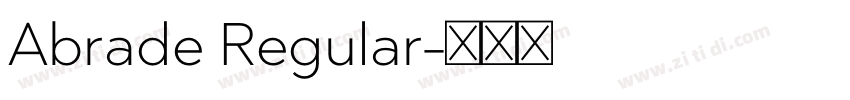 Abrade Regular字体转换